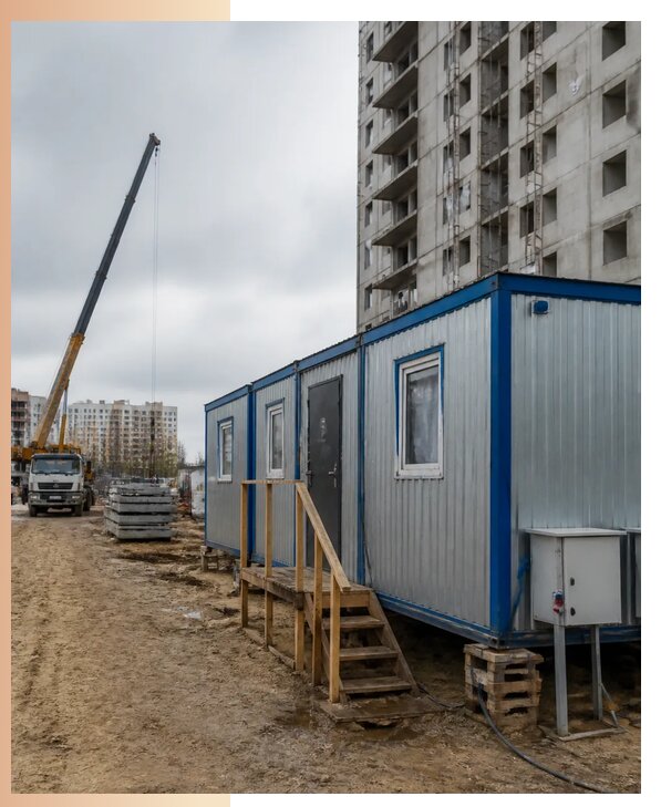 Аренда строительных вагончиков для рабочих в Чернушке